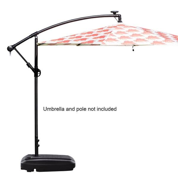 Shop Black Friday Deals On 60l Plastic Weighted Fill Water Sand Wheel Patio Umbrella Base On Sale Overstock 28430341
