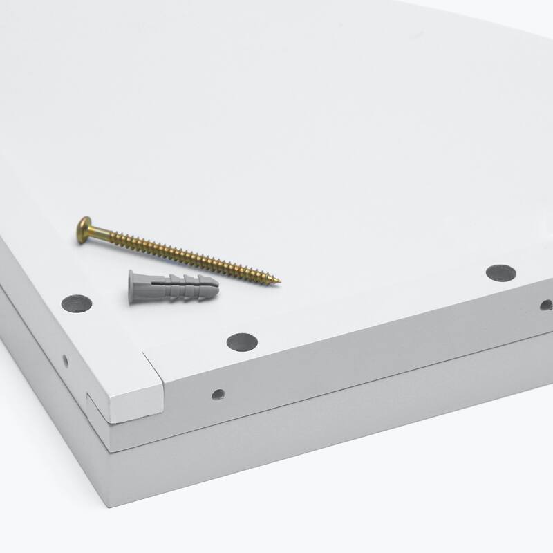 InPlace 11.8 in W x 11.8 in D White Corner Shelf Kit
