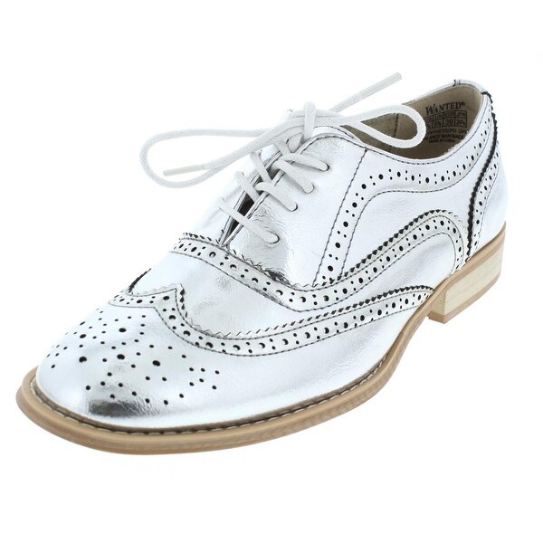 wanted babe womens wingtip shoes