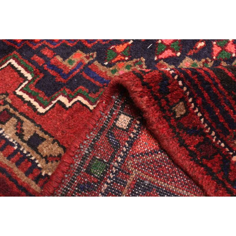 ECARPETGALLERY Hand-knotted Andelz Dark Red Wool Rug - 4'1 x 6'11