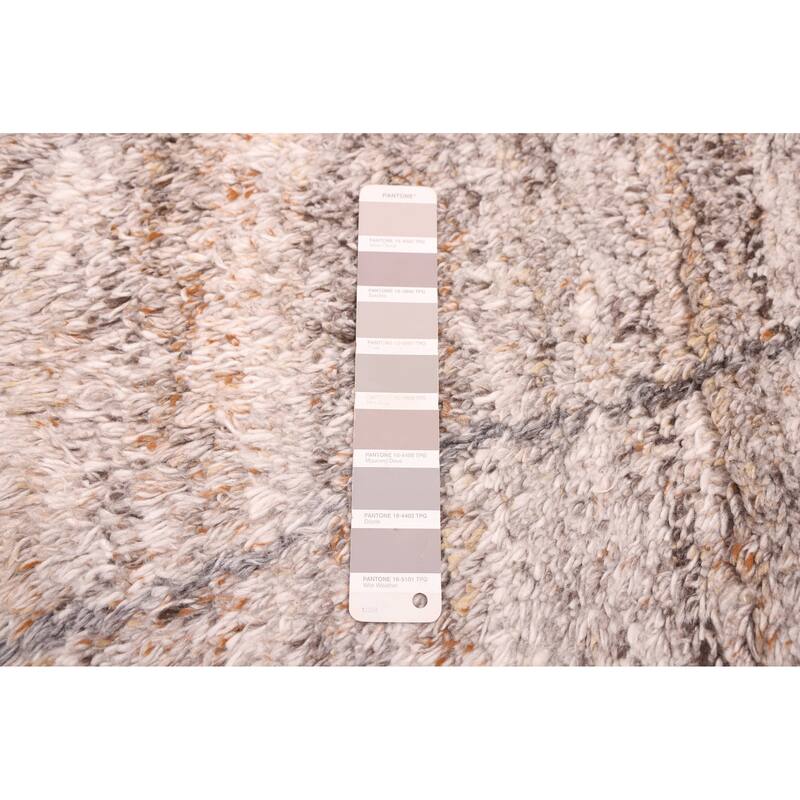 ECARPETGALLERY Hand-knotted Tangier Grey Wool Rug - 5'0 x 8'3