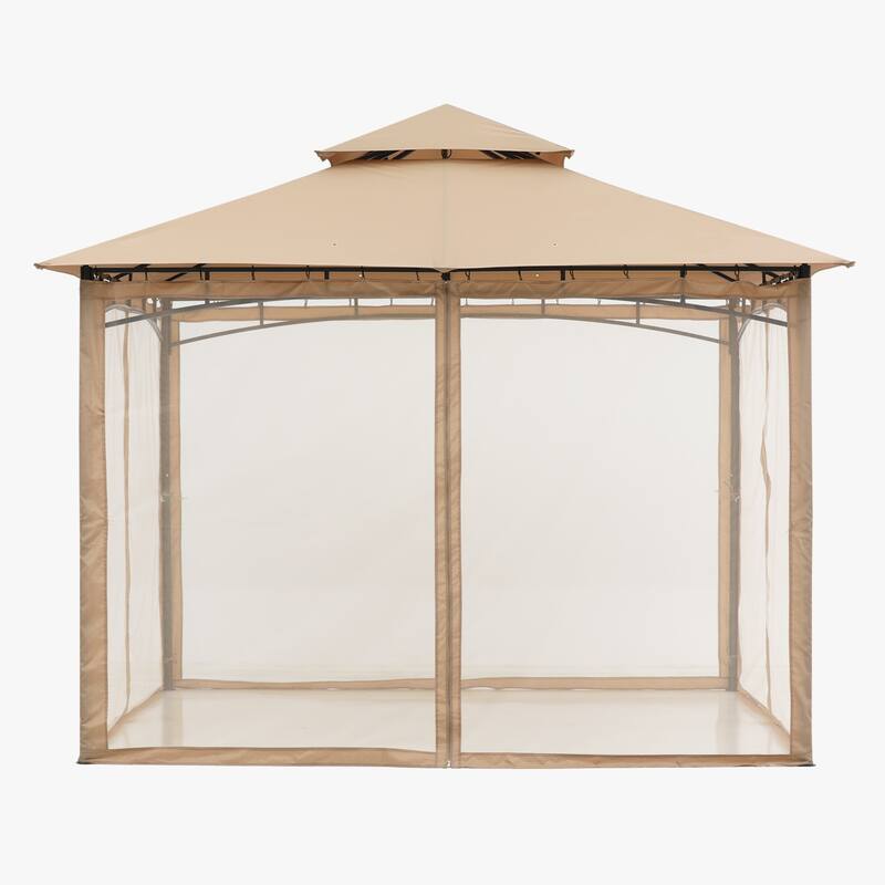 ABCCANOPY Patio Outdoor Gazebo for Double Roof Soft Canopy