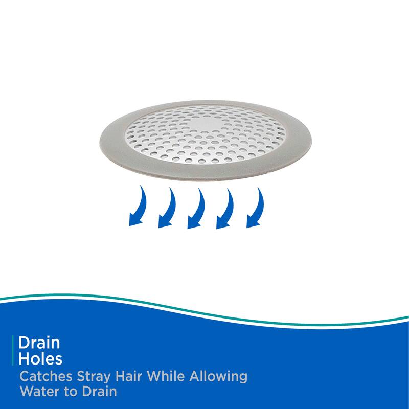 Kenney Rust-Proof Bathtub and Shower Drain Cover, 2.8" Diameter