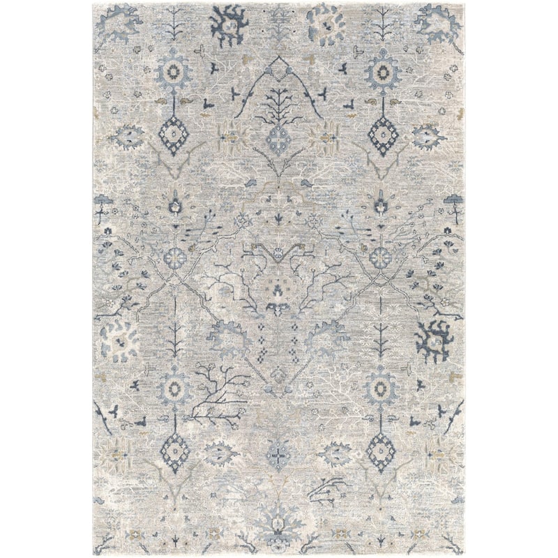 Brain Transitional Floral Area Rug
