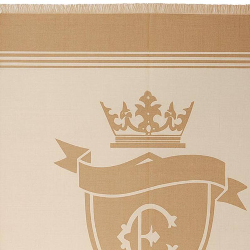 HomeRoots 54" X 74" Taupe Wool Acrylic Blend Woven Throw Blanket