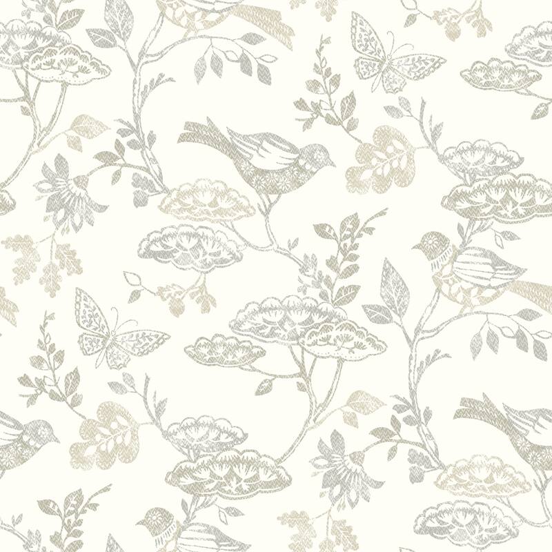 Chesapeake Malmo Grey Trail Wallpaper