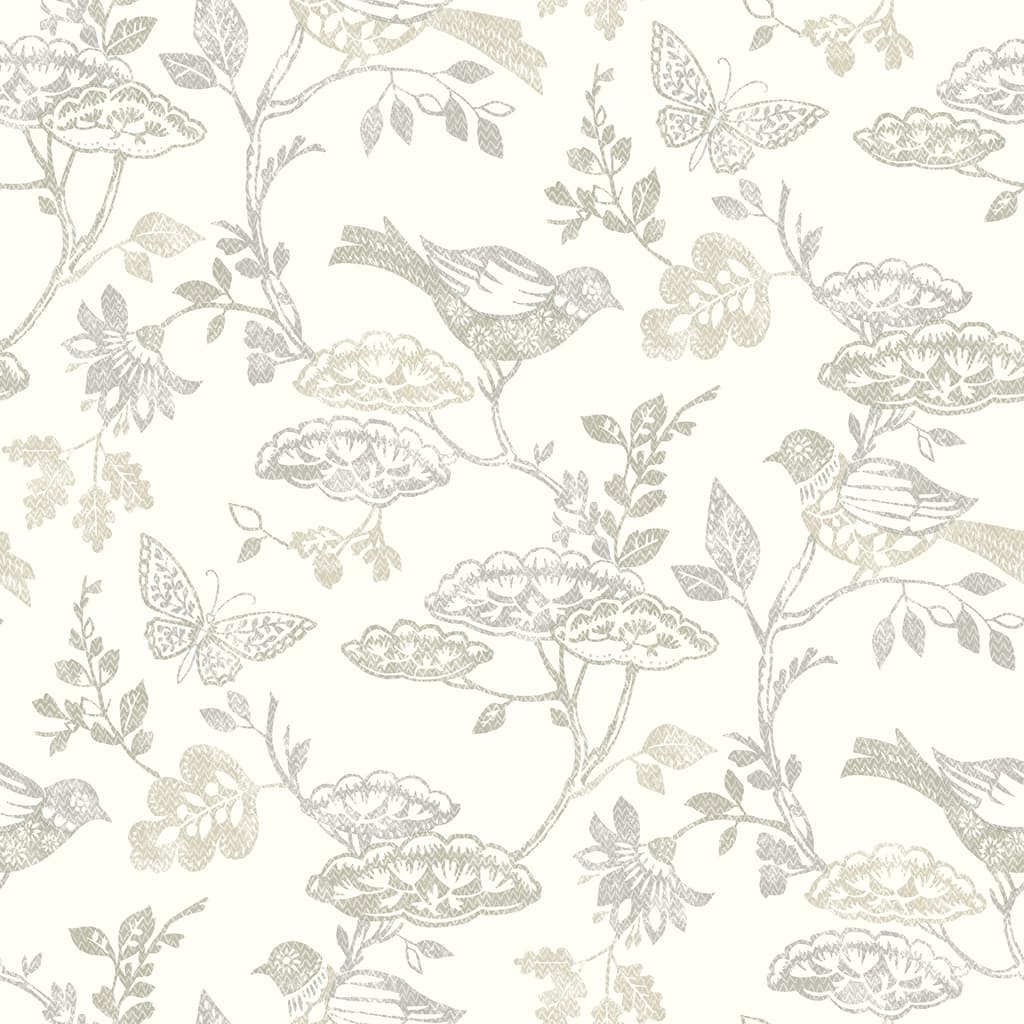 Chesapeake Malmo Grey Trail Wallpaper