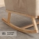 preview thumbnail 46 of 170, HOMYKA 28" Wide Rocking Chair for Nursery with Solid Wood Leg