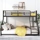 preview thumbnail 11 of 14, Steel Bunk Bed with Inclined Ladder and Full-Length Guardrail