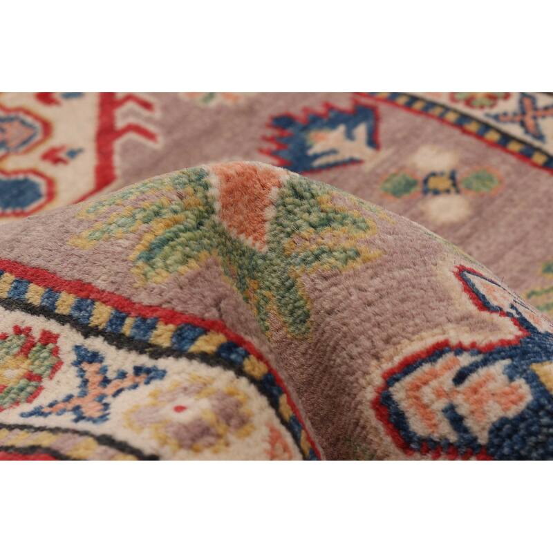 ECARPETGALLERY Hand-knotted Uzbek Ghazni Brown Wool Rug - 2'9 x 6'6