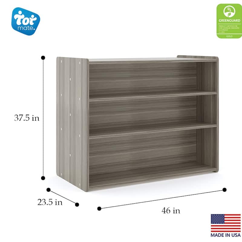 Tot Mate Laminate School Age Double Sided Storage Shelf - 46" x 23 1/2" x 37 1/2"