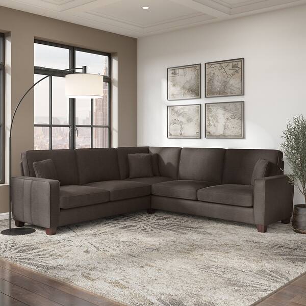 slide 1 of 37, Stockton 99W L Shaped Sectional Couch by Bush Furniture