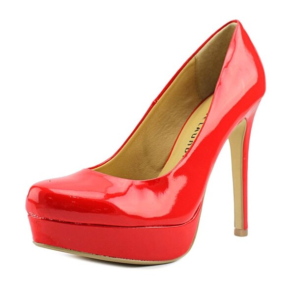 Chinese Laundry Wow Women Open Toe Synthetic Red Platform Heel