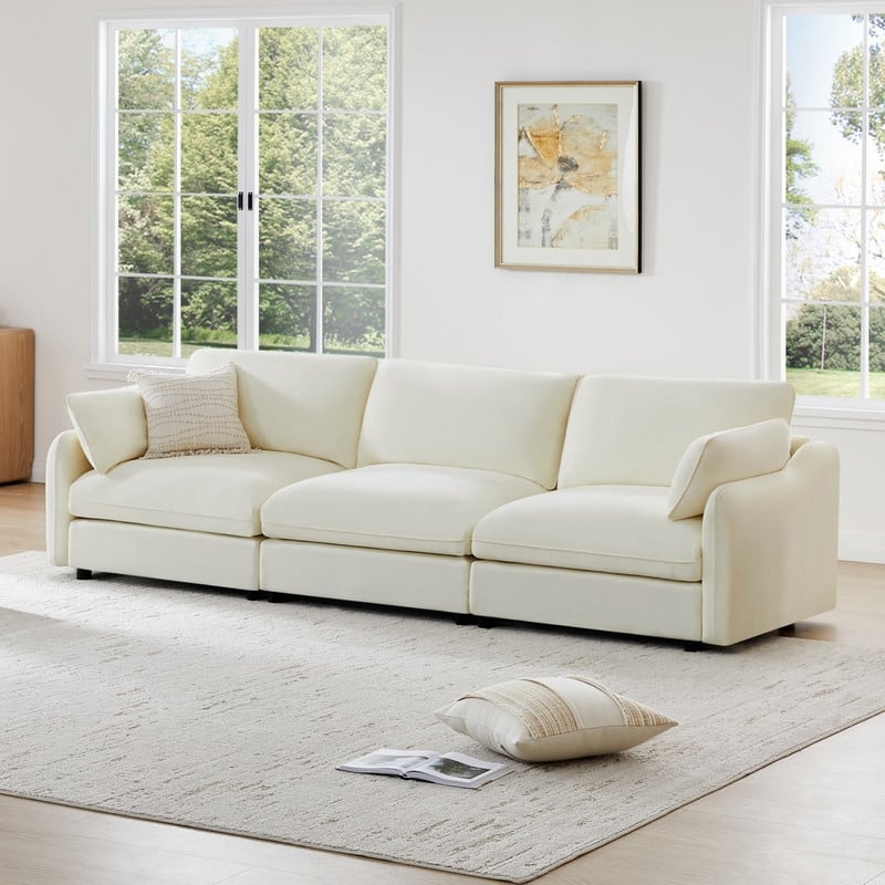 Spruce & Spring Oversized Cloud Modular Sectional Couches for Living Room