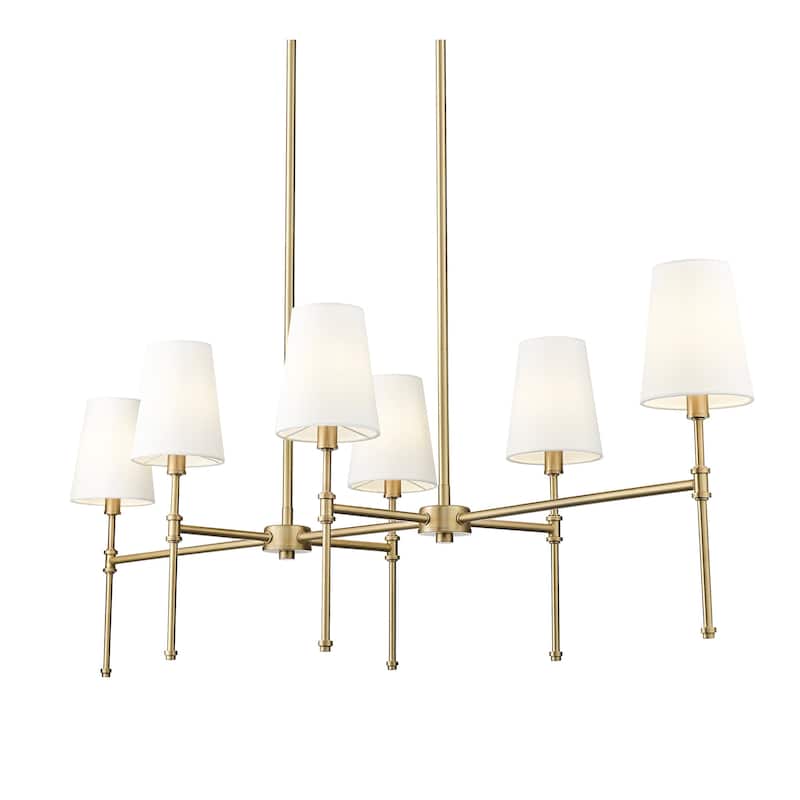Millennium Lighting 16506 Adorra 6 Light 48" Wide Linear Chandelier - Vintage Brass