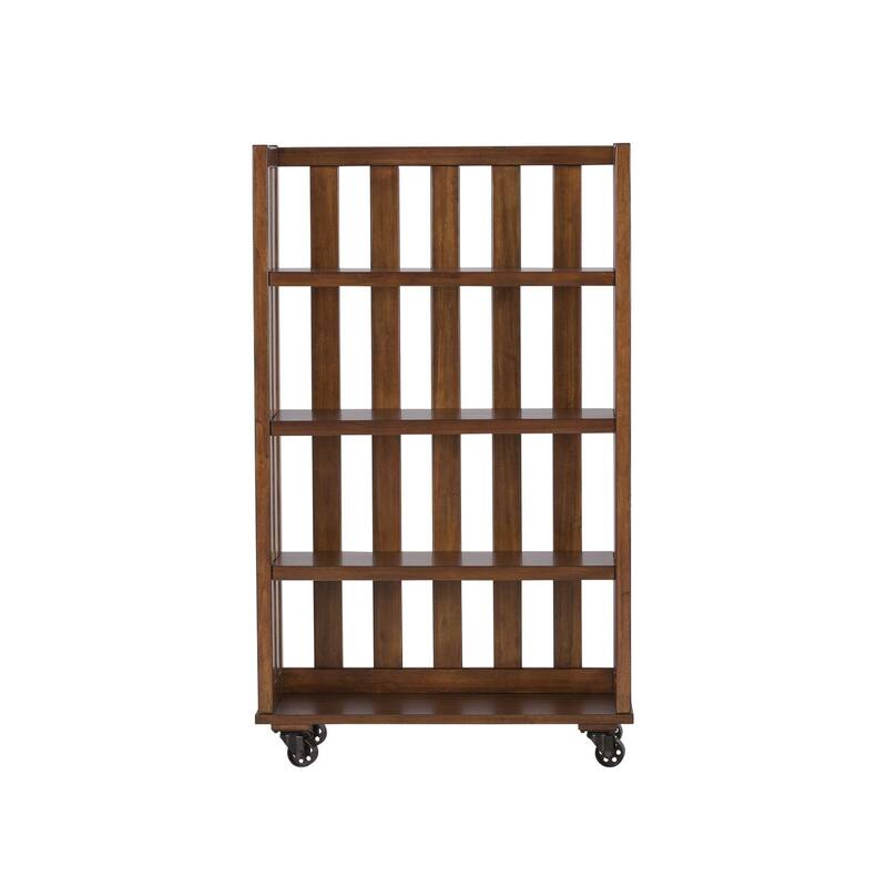 Arlington House Cobblestone Brown Open Bookcase