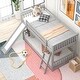 preview thumbnail 17 of 25, Twin over Twin Bunk Bed with Convertible Slide and Ladder