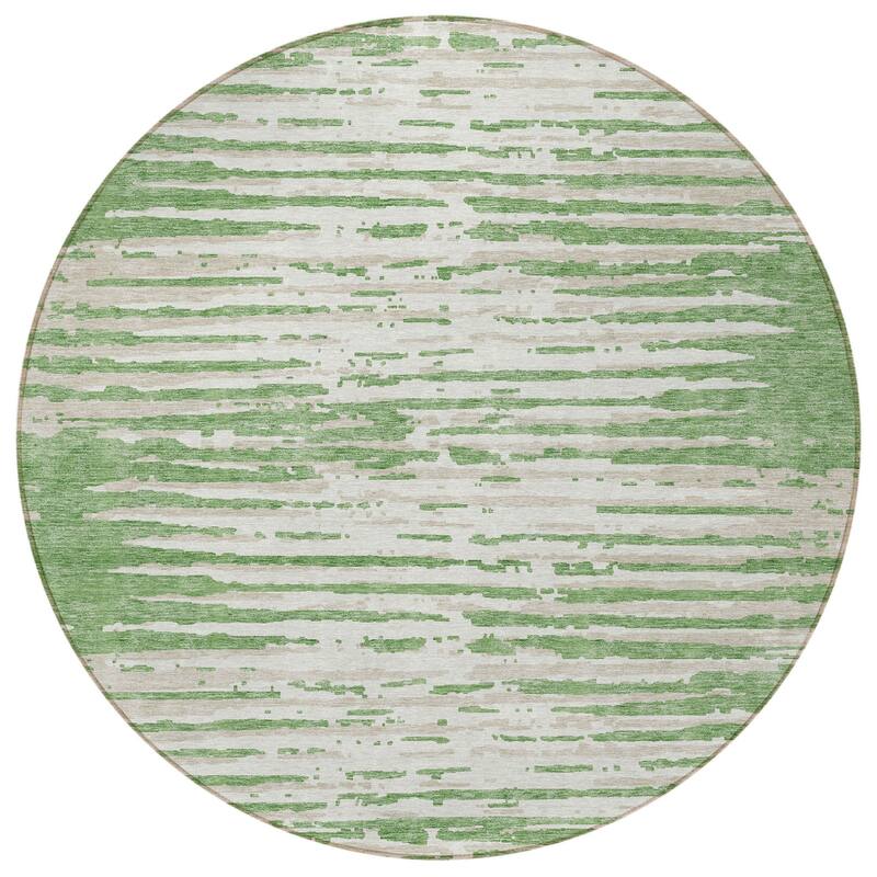 HomeRoots Striped Transitional Rectangle Outdoor Rug