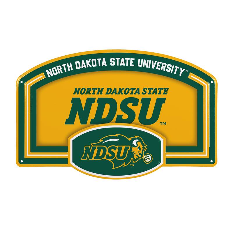 North Dakota State University Embossed Steel Wall Sign, 11" x 17"