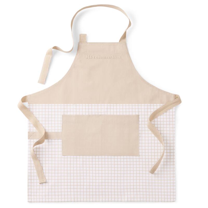 KITCHENAID Gourmet Series Gridlines Little Chef Apron, Water & Stain Resistant