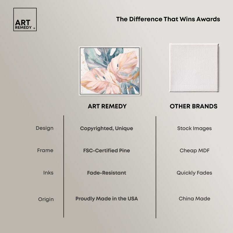 Golden Spritz Canvas by Art Remedy