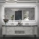 preview thumbnail 2 of 14, LED Mirror for Bathroom Vanity Dimmable Illuminated Mirror Wall Anti-Fog - 60”x31”