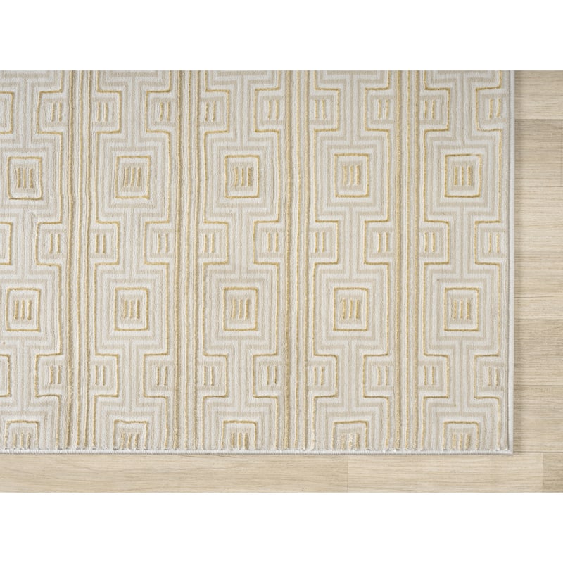 Ksamil Collection Abstract Geometric Area Rug