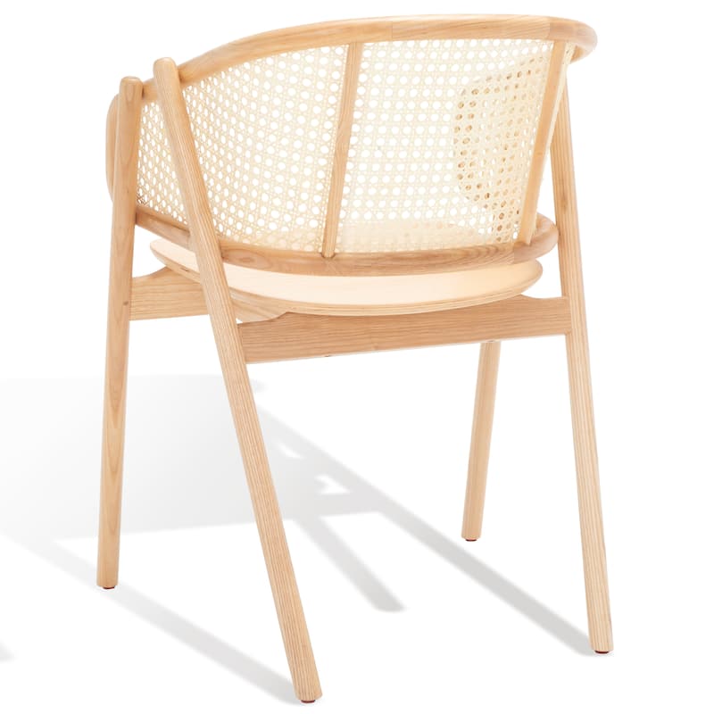 SAFAVIEH Couture Naama Rattan Back Dining Chair - 21 In W x 24 In D x 31 In H - 21Wx24Dx31H