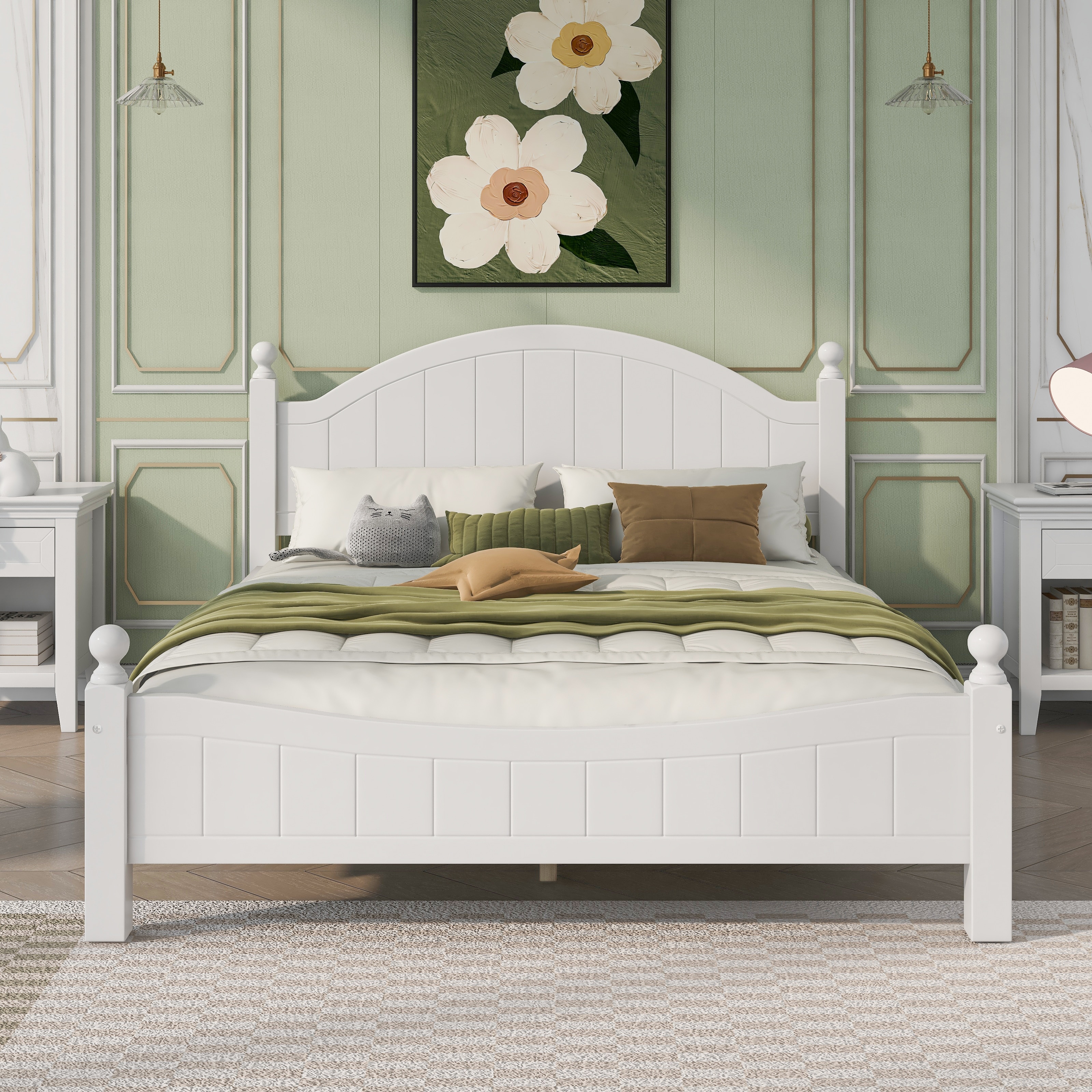 Traditional hot sale wooden beds
