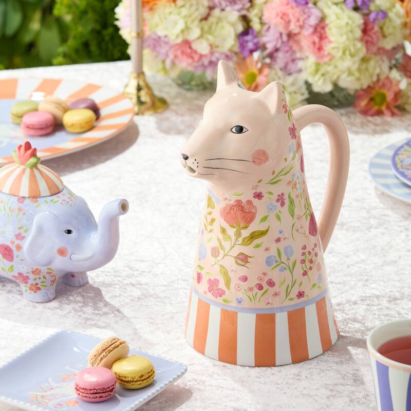 Certified International Menagerie 64 oz. 3-D Pitcher - 8.25"L x 6.00"W x 11.25"H