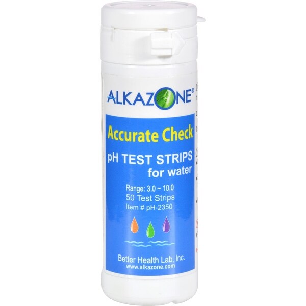 AlkaZone Accurate Check pH Test Strips For Water - 50 Strips