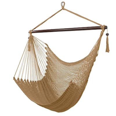 Large Hammock Chair Swing Seat Hanging Chair with Tassels