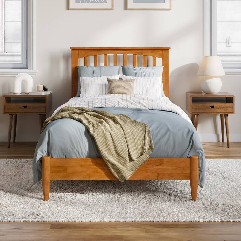 Becket Solid Wood Low Profile Platform Bed