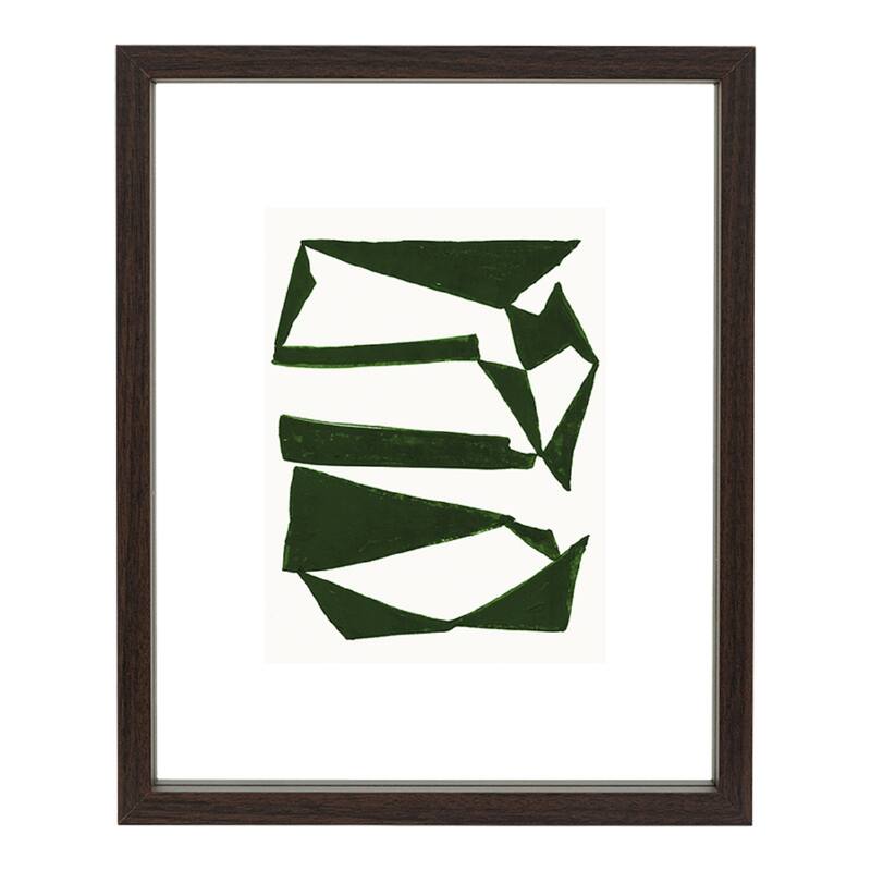 Floating Walnut Picture Frame - for a 7.75" x 9.75" Photo - Dark Brown