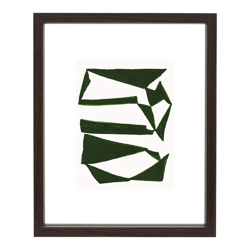 Floating Walnut Picture Frame - for a 7.75" x 9.75" Photo - Dark Brown