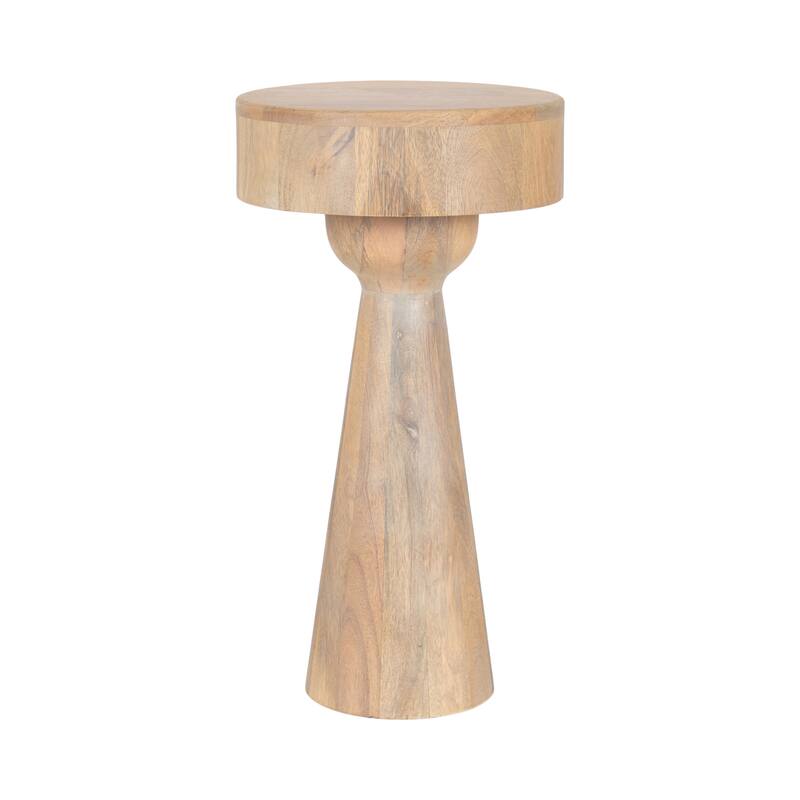 Kate and Laurel Solbrett Wood Drink Table - 12x12x22 - Natural