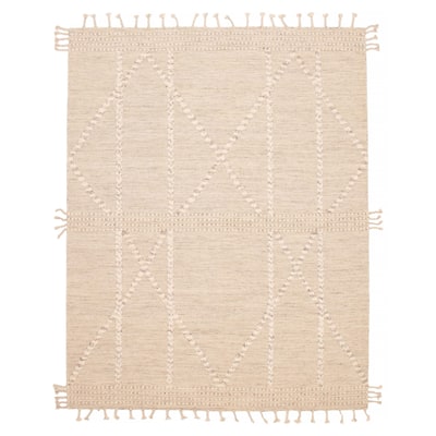 ECARPETGALLERY Hand-knotted Tangier Ivory Wool Rug - 8'0 x 10'3