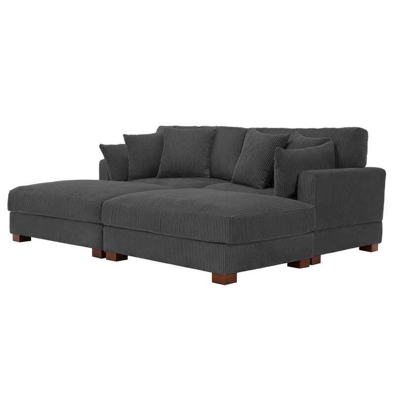88" Convertible Larger Couch Modular Sectional Sofa Set