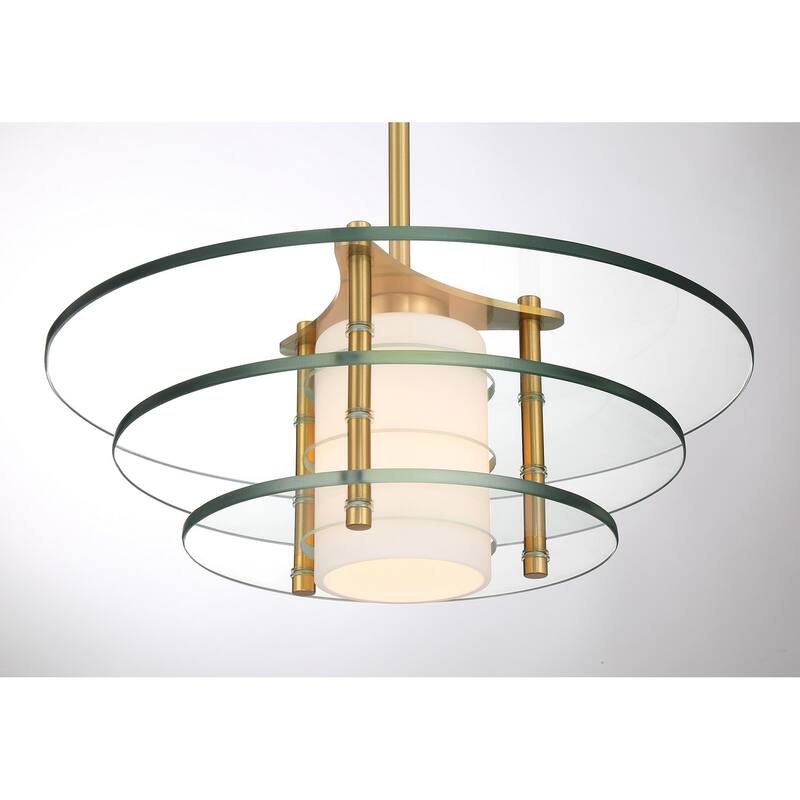 Newell 1-Light Pendant in Warm Brass