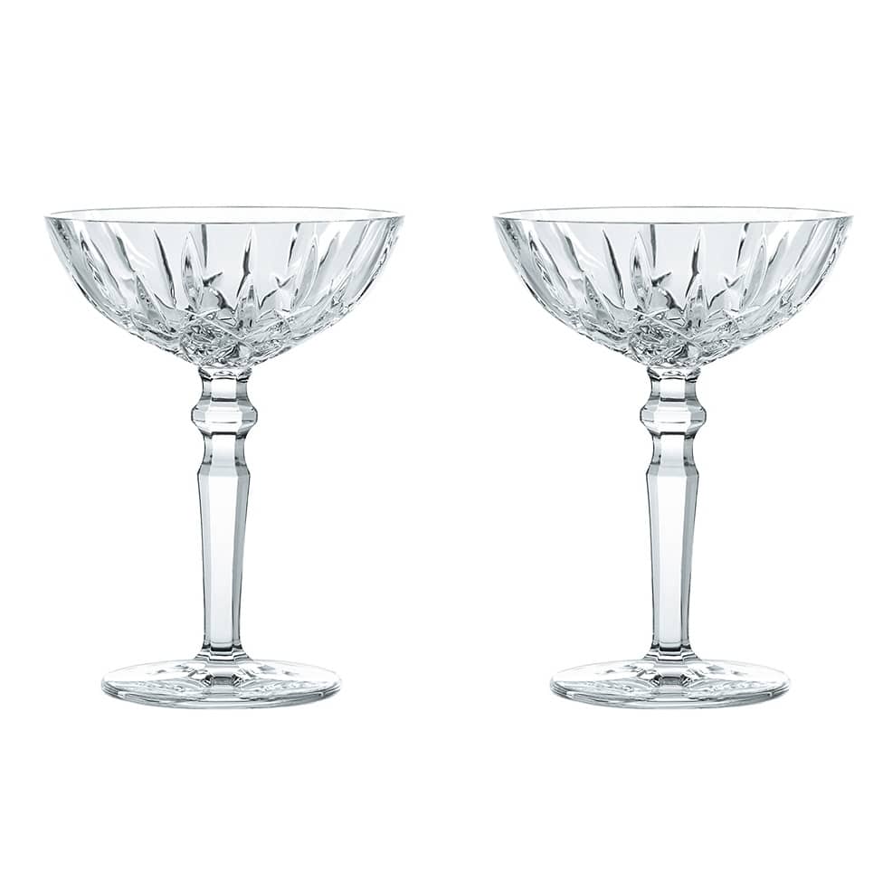 Nachtmann Set of 2 Noblesse Cocktail Glasses - 6oz