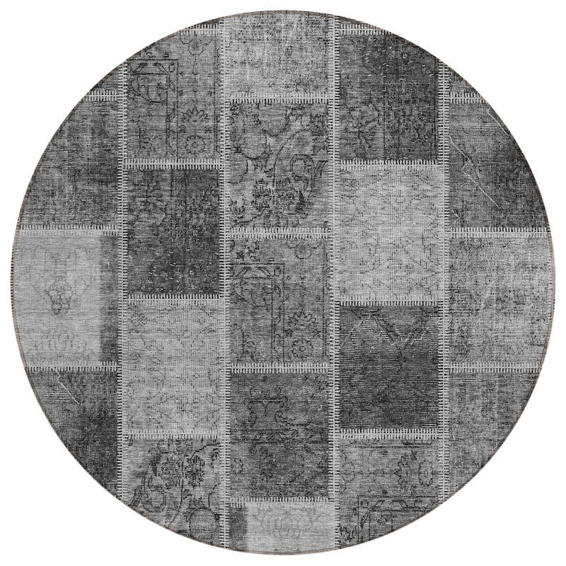 HomeRoots Patchwork Transitional Rectangle Outdoor Rug