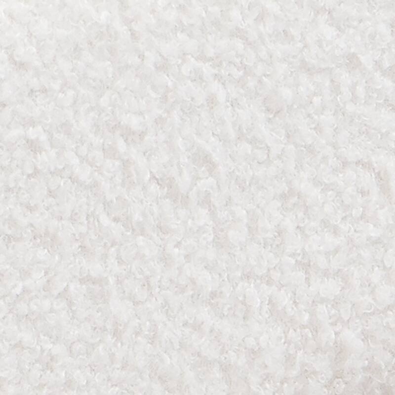 Queen Floating Bed with LED Lights - Soft Boucle Fabric, 800lbs Capacity, Easy Clean Design