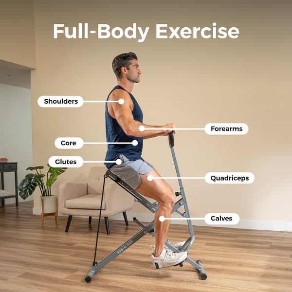 Sunny Health Fitness Squat Assist Row N Ride Trainer NO 077S - Bed