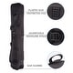 preview thumbnail 5 of 26, GSE™ 3x4 Soft Billiard Pool Cue Stick Carrying Bag, Billiard Cue Case Holds 3 Butts/4 Shafts (4 Colors)
