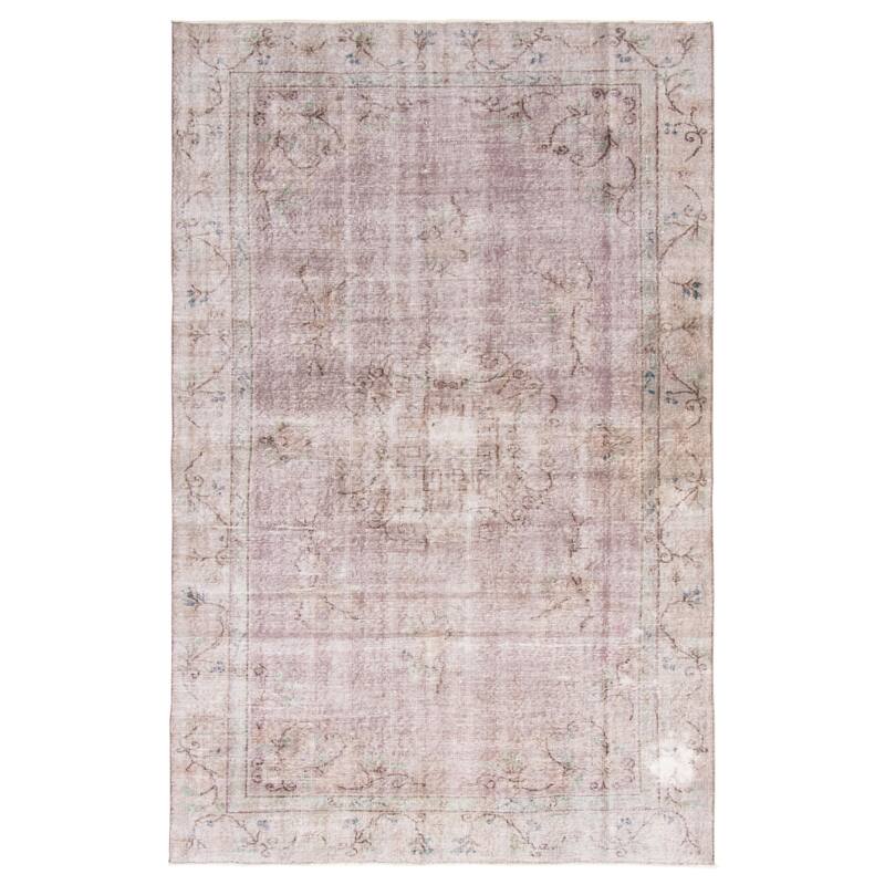ECARPETGALLERY Hand-knotted Color Transition Beige, Grey Wool Rug - 5'5 x 8'8 - Beige/ Grey - 5'5 x 8'8
