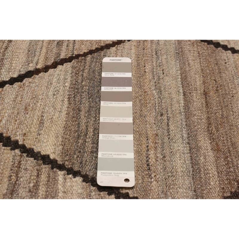 Sivas Taupe Kilim 5'1" x 6'9" - 5'1 x 6'9