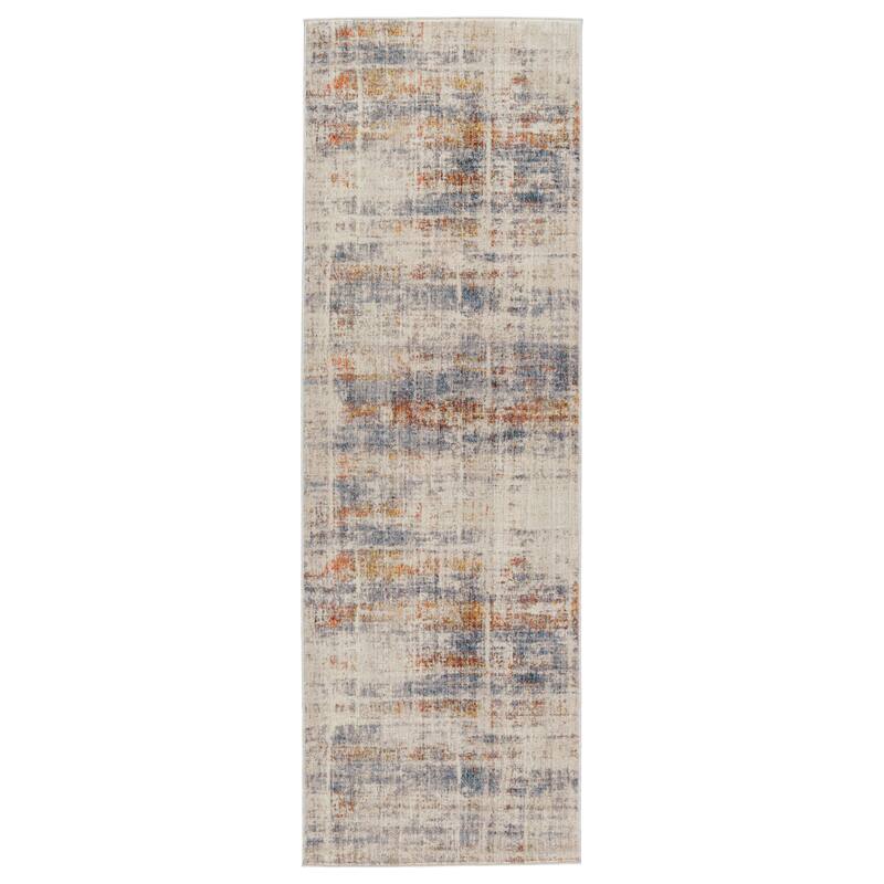 Aerin Abstract Multicolor/ White Area Rug