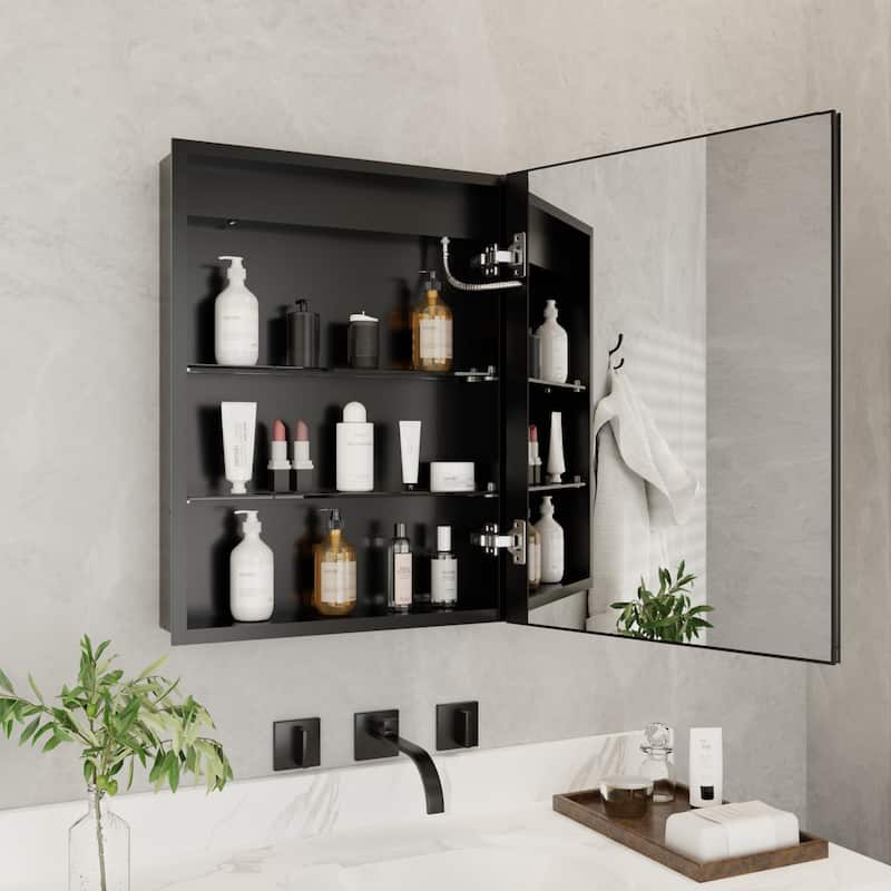 ExBrite 20" x 26" LED Bathroom Medicine Cabinet with Mirrors, Defog