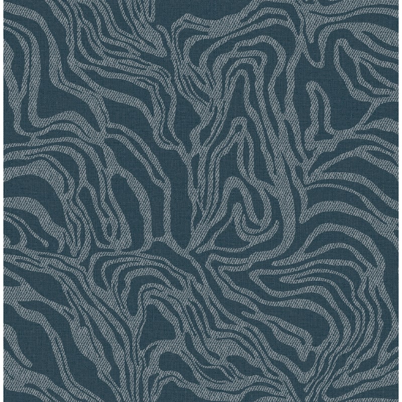 A-Street Prints Massar Teal Modern Marbled Wallpaper