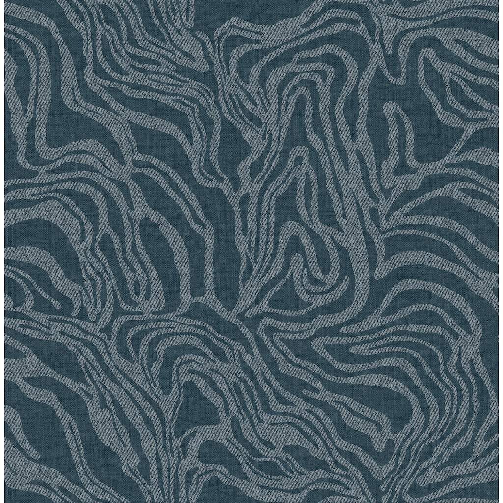 A-Street Prints Massar Teal Modern Marbled Wallpaper